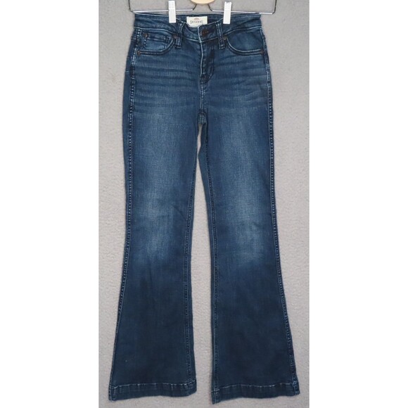 Shyanne Jeans 26 x  34 Regular Fit Blue Wide Flare Country Denim Western Flared - Picture 1 of 13